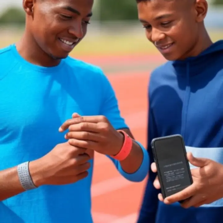 Klientka przeglądająca akcesoria sportowe na ekranie laptopa.