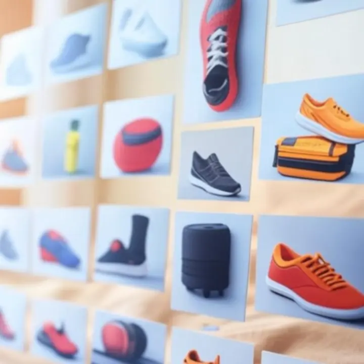 Sekcja rekomendowanych produktów sprzętu sportowego